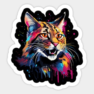 American Bobcat Happiness Sticker